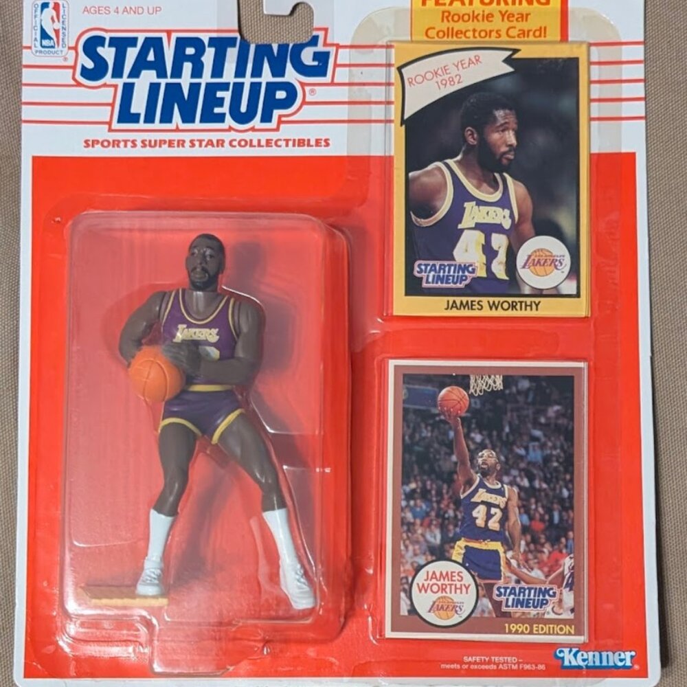 🏀 1990 James Worthy Starting Lineup – Los Angeles Lakers